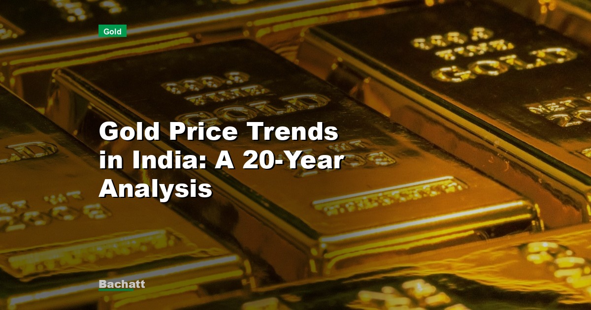 Gold Price Trends in India: A 20-Year Analysis