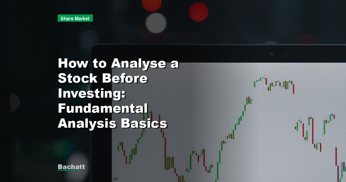 How to Analyse a Stock Before Investing: Fundamental Analysis Basics