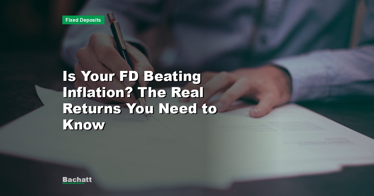 Is Your FD Beating Inflation? The Real Returns You Need to Know