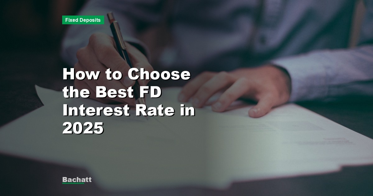 How to Choose the Best FD Interest Rate in 2025